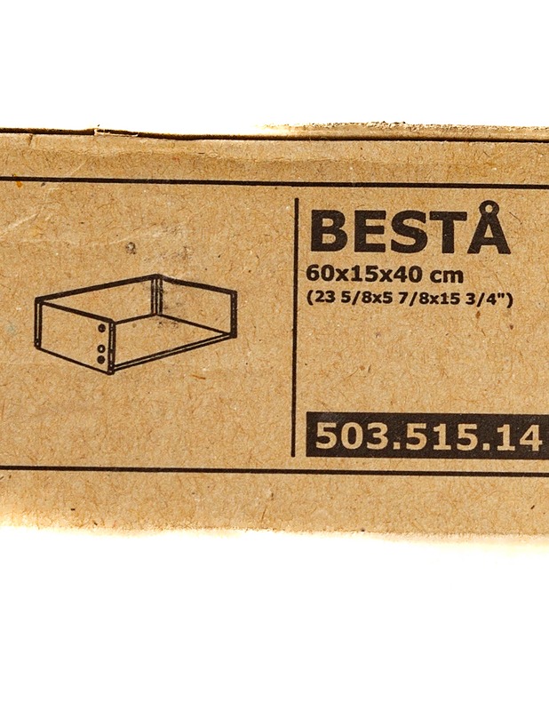 IKEA Bestå laatikonrunko, 60x15x40 cm - Rakennustarvikkeet - 10105244983 - 0