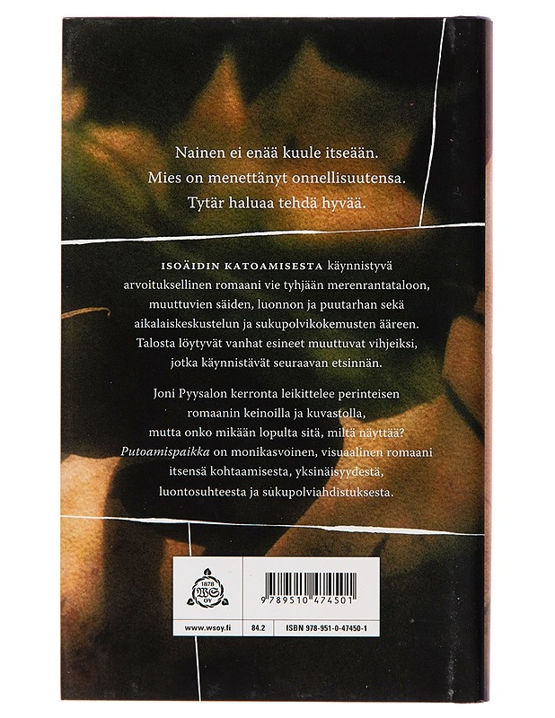 Putoamispaikka : romaani - Joni Pyysalo - Romaanit ja novellit - 10105245717 - 1