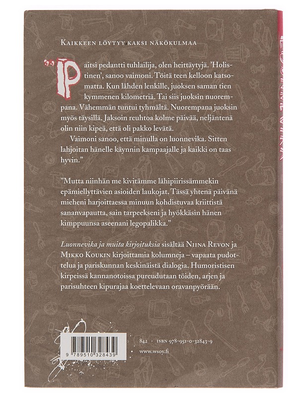Luonnevika ja muita kirjoituksia - Mikko Kouki - Kaunokirjallisuus - 10105245919 - 1