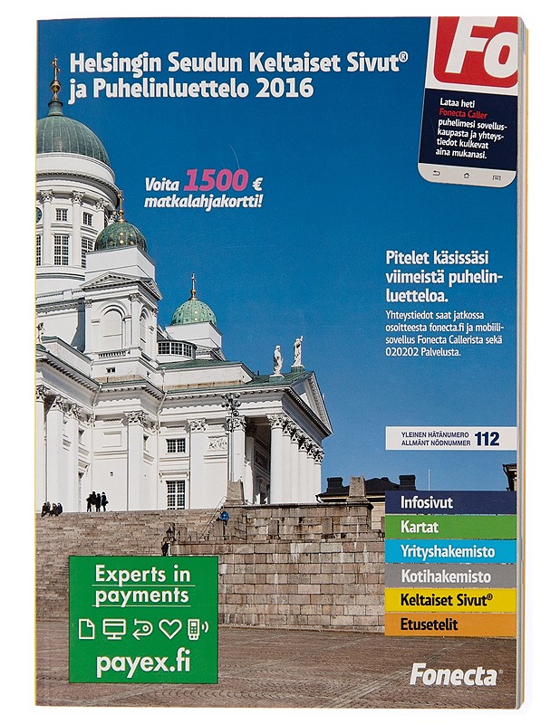 Helsingin Seudun Keltaiset Sivut ja Puhelinluettelo 2016 - Tietokirjat - 10105245928 - 0