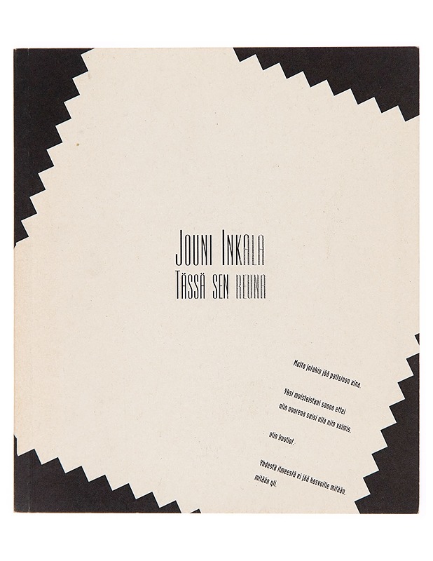 Tässä sen reuna - Jouni Inkala - Runot ja näytelmät - 10105246547 - 0