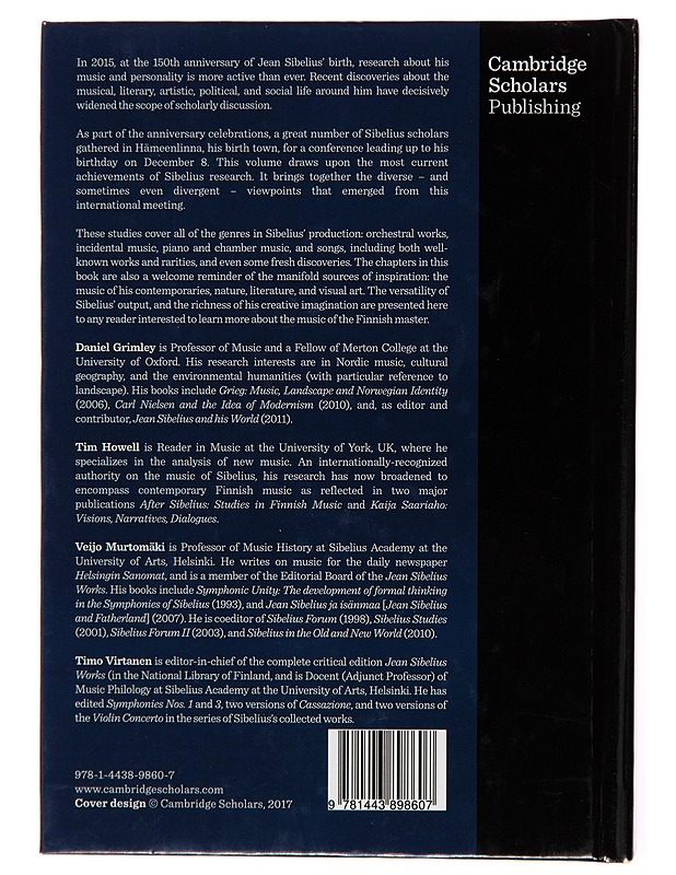 Jean Sibelius's legacy : research on his 150th anniversary - Daniel M. Grimley - Taide- ja kulttuurikirjat - 10105246551 - 1