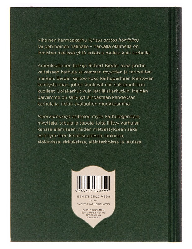 Pieni karhukirja - Robert E. Bieder - Tietokirjat ja oppaat - 10105247752 - 1