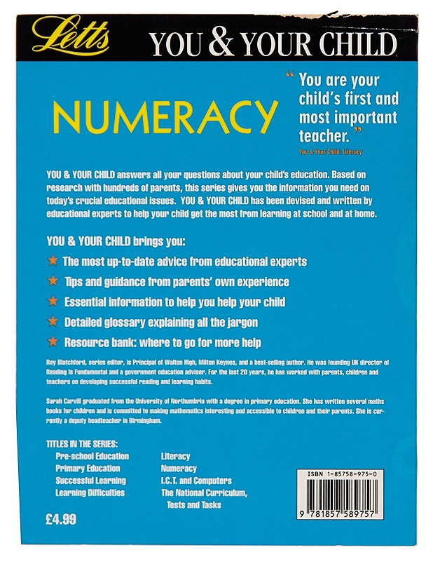 You And Your Child : Numeracy - Sarah Carvill - Tietokirjat ja oppaat - 10105247942 - 1