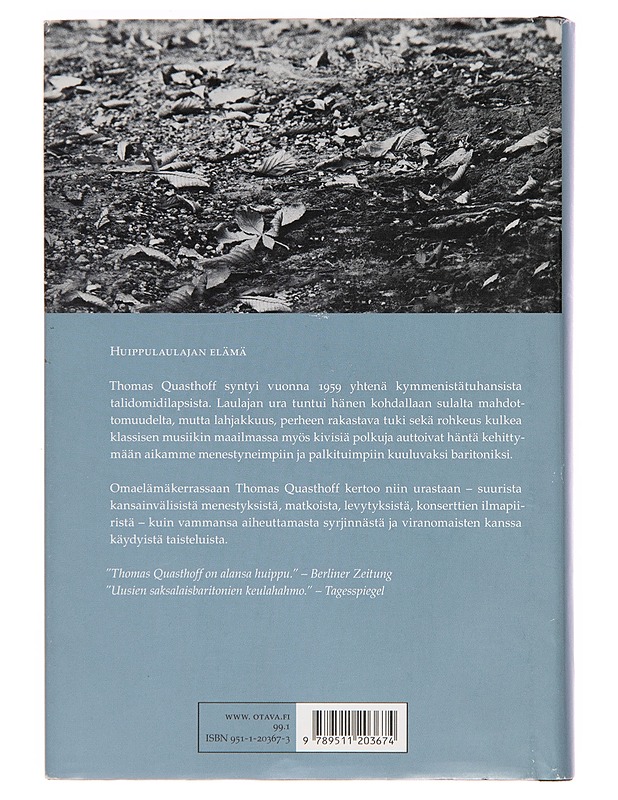 Minun ääneni - Thomas Quasthoff - Elämäkerrat ja muistelmat - 10105248163 - 1