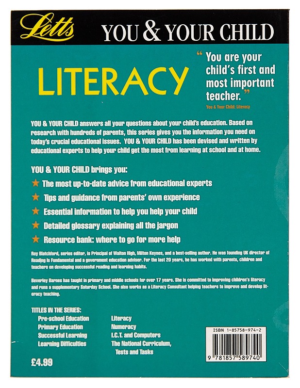 You And Your Child : Literacy - Beverly Ann Barnes - Tietokirjat ja oppaat - 10105248236 - 1