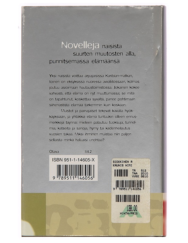 KAUNIS NIMI - Raija Siekkinen - Romaanit ja novellit - 10105249441 - 1