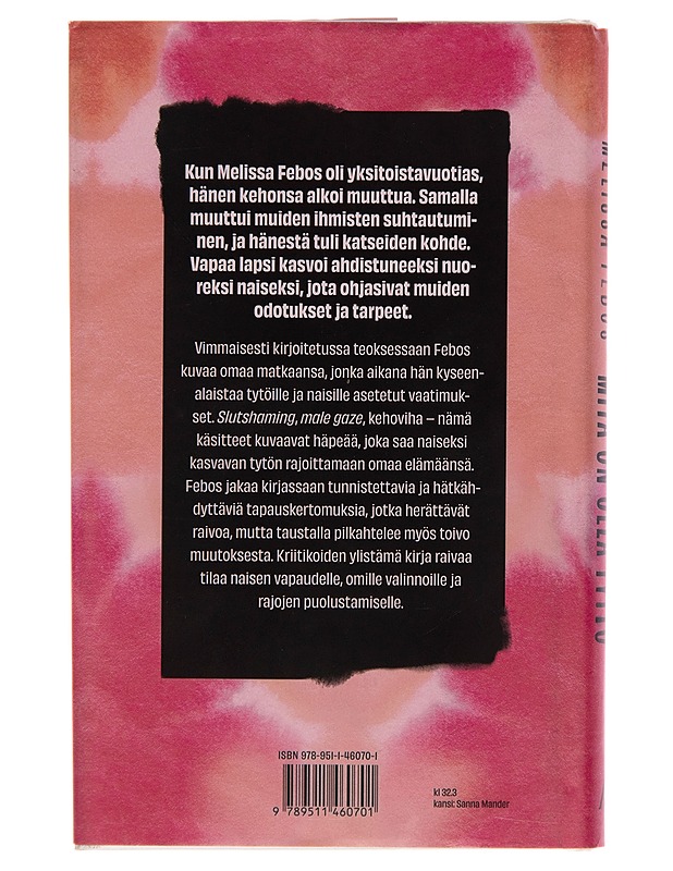 Mitä on olla tyttö - Melissa Febos - Harrastekirjat - 10105250030 - 1