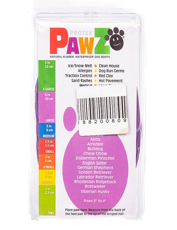 PAWZ Koirien "kumisaappaat", L - Lemmikkitarvikkeet - 10105250314 - 1