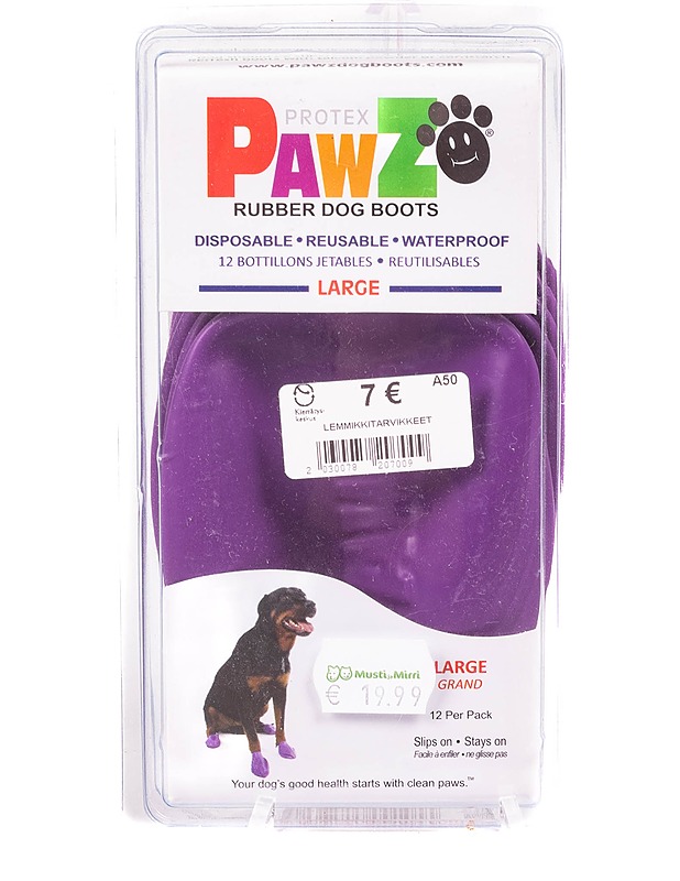 PAWZ Koirien "kumisaappaat", L - Lemmikkitarvikkeet - 10105250314 - 0