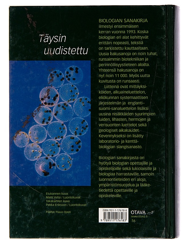 Biologian sanakirja - Risto Lemmetyinen - Tietokirjat ja oppaat - 10105250741 - 1