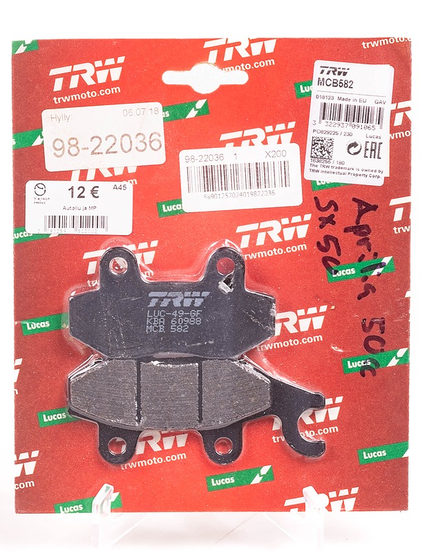 TRWMOTO LUCAS 49-GF Jarrupalat - Muut urheiluvälineet ja vapaa-aika - 10105250826 - 0