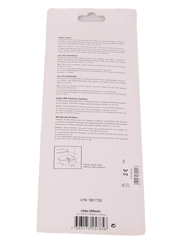 WC-istuimen suljin - Muut urheiluvälineet ja vapaa-aika - 10105251511 - 1