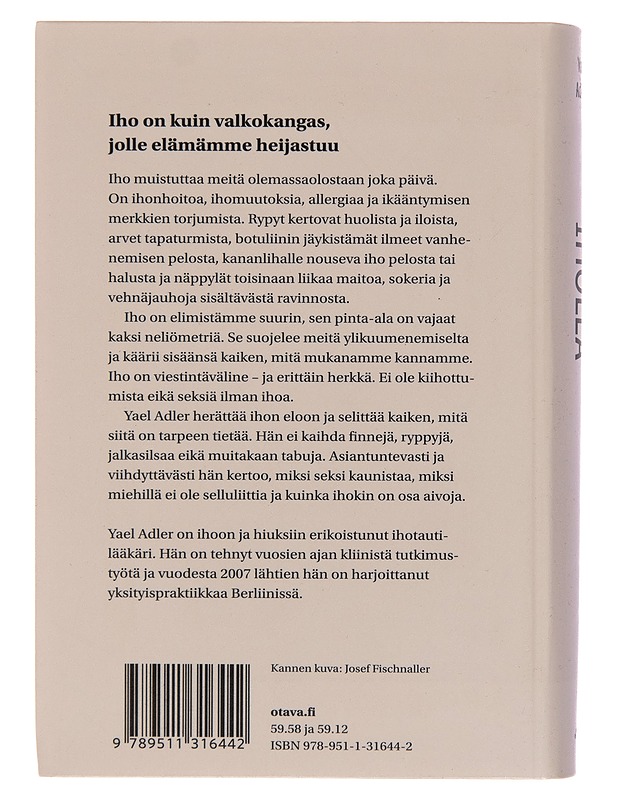 Iholla / kaikki kehomme suurimmasta elimestä - Yael Adler - Tietokirjat ja oppaat - 10105252111 - 1