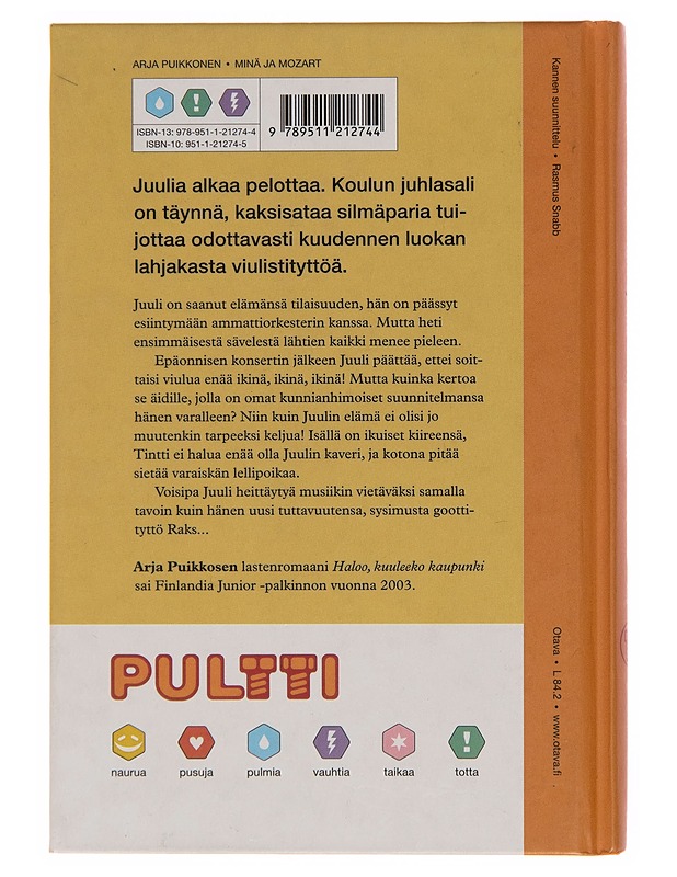 Minä ja Mozart - Arja Puikkonen - Kaunokirjallisuus - 10105252395 - 1