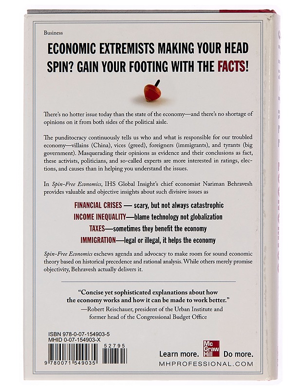 Spin-free economics - Nariman Behravesh - Tietokirjat - 10105253006 - 1