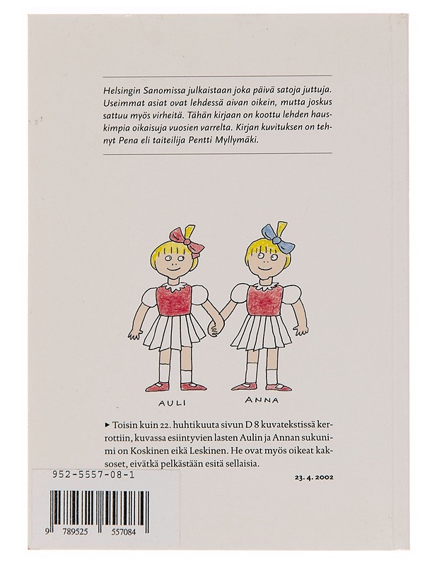 Oikaisuja - Lauri Malkavaara - Historiakirjat - 10105253048 - 1