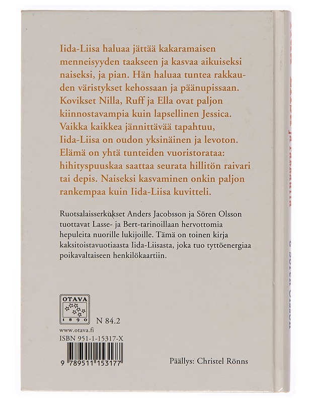 Iida-Liisa, raivareita ja rakkautta - Anders Jacobsson - Nuorten kirjat - 10105253362 - 1