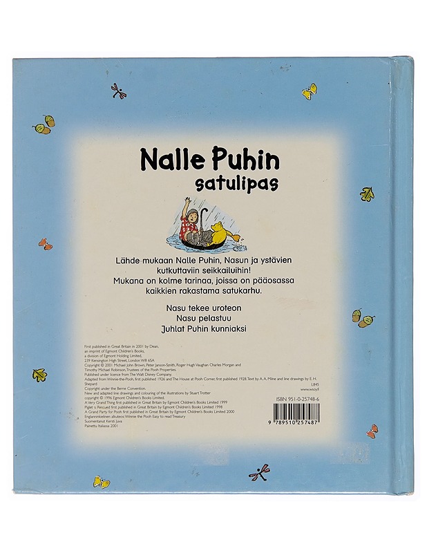 NALLE PUHIN SATULIPAS - A. A. Milne - Lastenkirjat - 10105253609 - 1