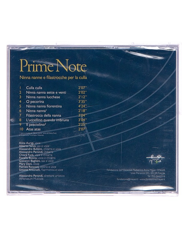 Athenaeum Musicale - Prime Note : Ninna nanne e filastrocche per la culla - CD - CD-levyt - 10105253941 - 1