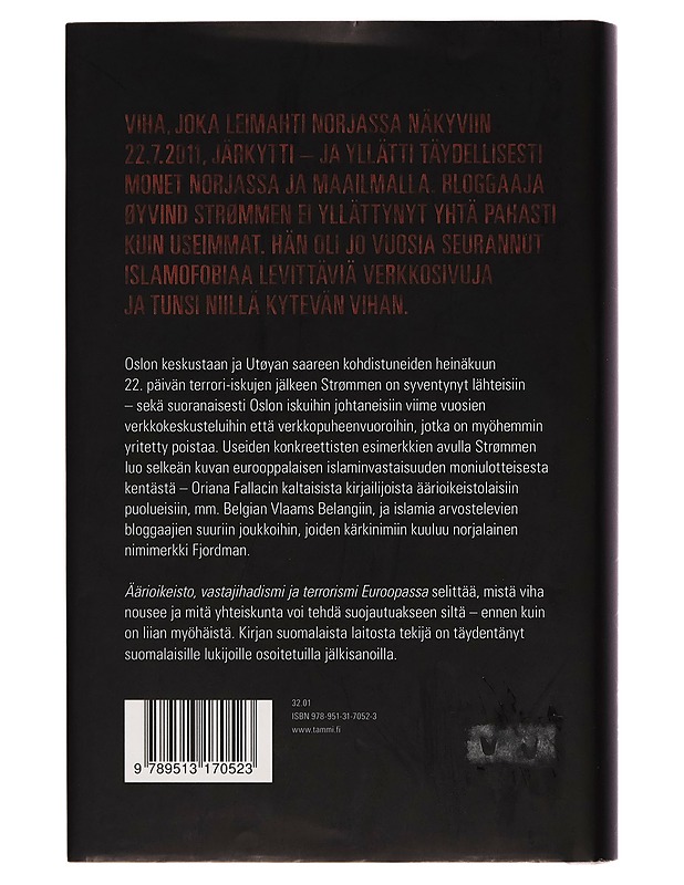 Äärioikeisto, vastajihadismi ja terrorismi Euroopassa - Øyvind Strømmen - Tietokirjat ja oppaat - 10105253990 - 1