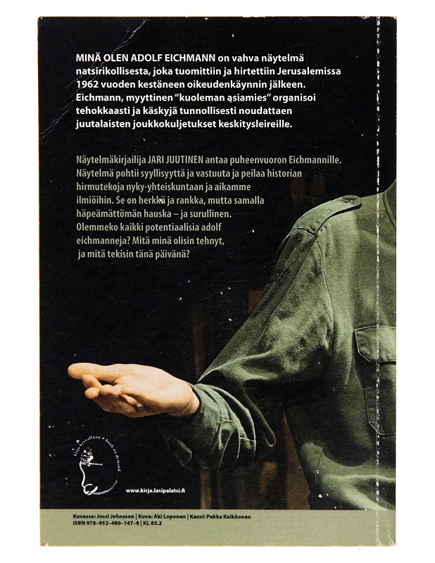 Minä olen Adolf Eichmann - Jari Juutinen - Runot ja näytelmät - 10105254084 - 1
