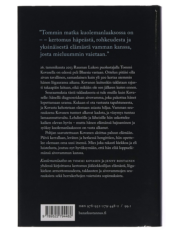 Kuolemanlaakso - Tommi Kovanen, Jenny Rostain - Elämäkerrat ja muistelmat - 10105254626 - 1