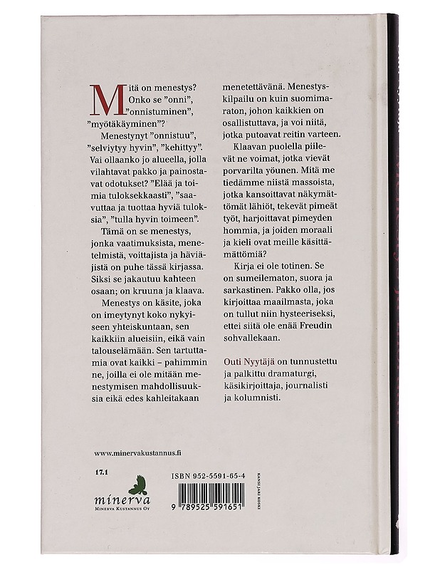 Menestys ja moraali - Outi Nyytäjä - Tietokirjat - 10105255582 - 1
