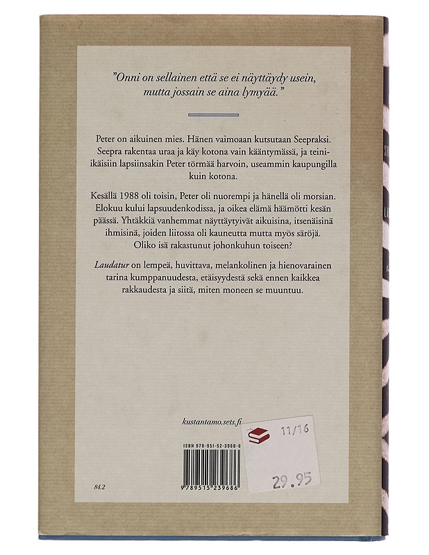 Laudatur - Peter Sandström - Romaanit ja novellit - 10105256155 - 1