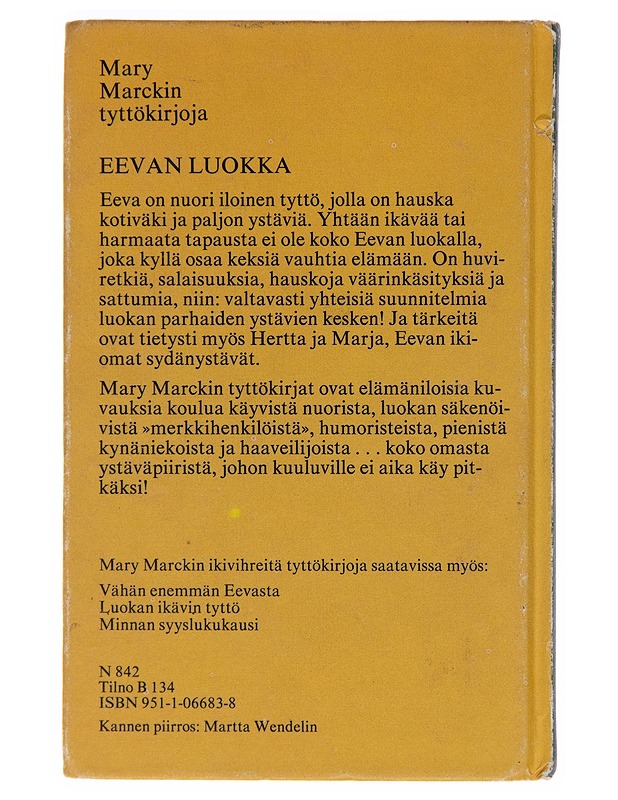 Eevan luokka - Mary Marck - Romaanit ja novellit - 10105256283 - 1