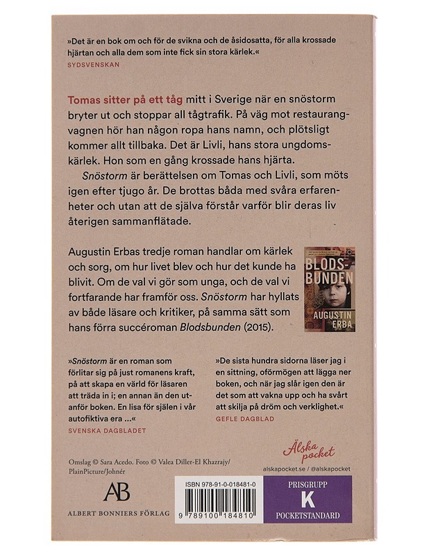 Snöstorm - Augustin Erba - Romaanit ja novellit - 10105256309 - 1