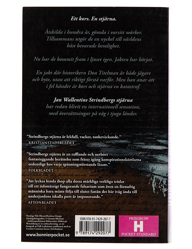 Strindbergs stjärna - Jan Wallentin - Romaanit ja novellit - 10105256322 - 1