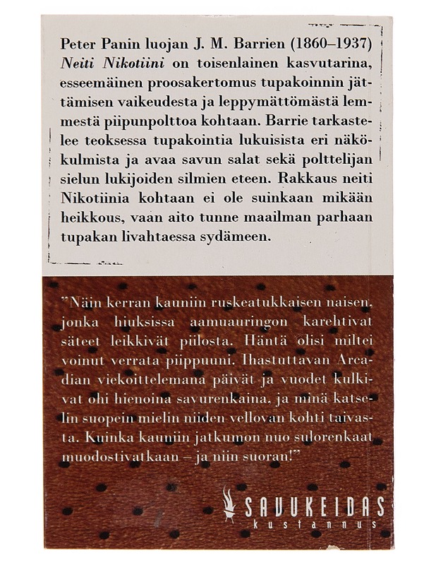 Neiti Nikotiini : tutkielma tupakoinnista - J. M. Barrie - Romaanit ja novellit - 10105256324 - 1