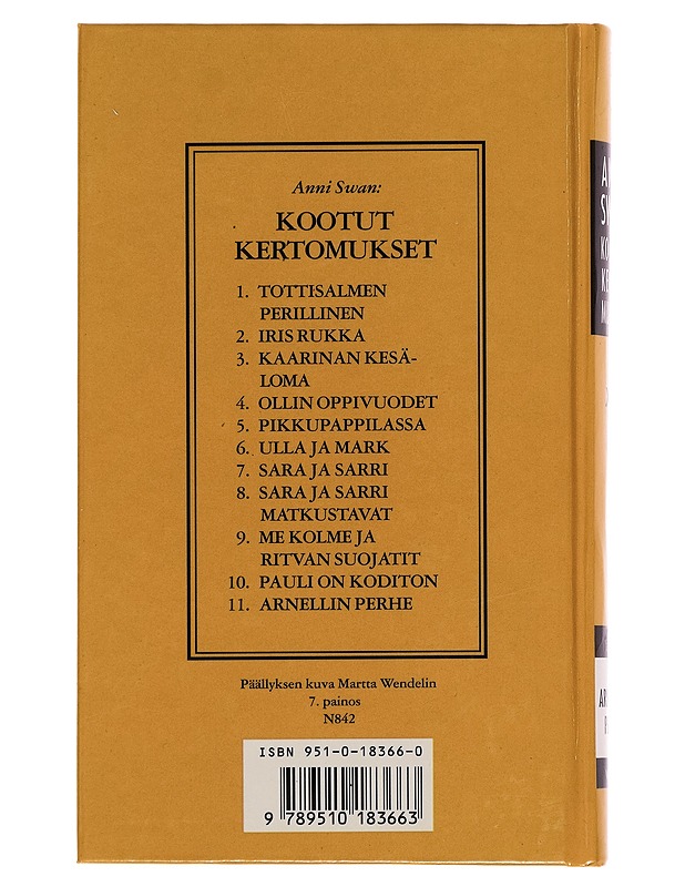 Kootut kertomukset. [11]. Arnellin perhe - Anni Swan - Nuorten kirjat - 10105256330 - 1