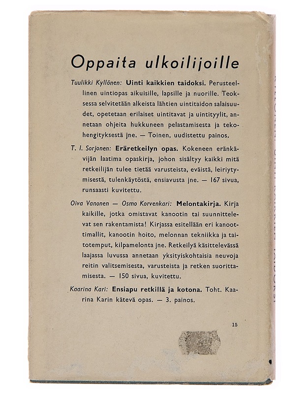 Uinti kaikkien taidoksi - Tuulikki Kyllönen - Harrastekirjat - 10105256394 - 1