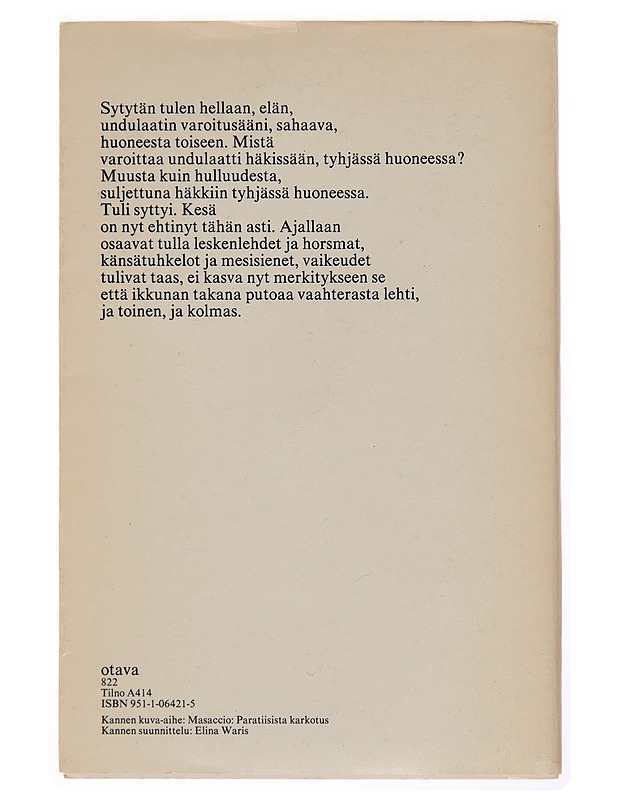 Elämän puu : Runoja - Caj Westerberg - Runot ja näytelmät - 10105256425 - 1