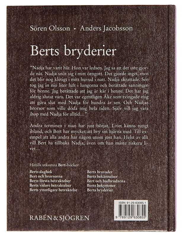 Berts bryderier - Sören Olsson - Kaunokirjallisuus - 10105256460 - 1