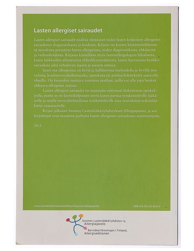 Lasten allergiset sairaudet - Minna Kaila - Tietokirjat ja oppaat - 10105256542 - 1