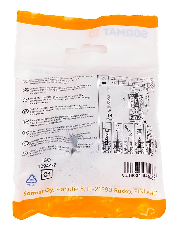 SORMAT PFG SB 8-30, 4 kpl - Rakennustarvikkeet - 10105257101 - 1