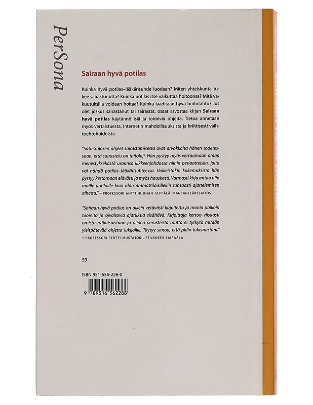 Sairaan hyvä potilas - Satu Salonen - Tietokirjat ja oppaat - 10105257734 - 1