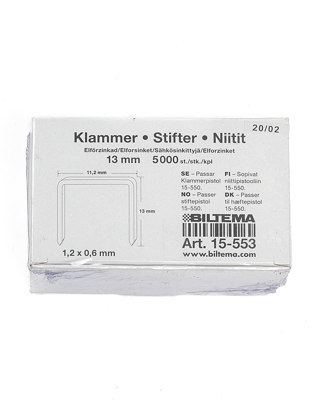 BILTEMA 13 mm niittipakkaus, 5000 kpl - Rakennustarvikkeet - 10105258195 - 0