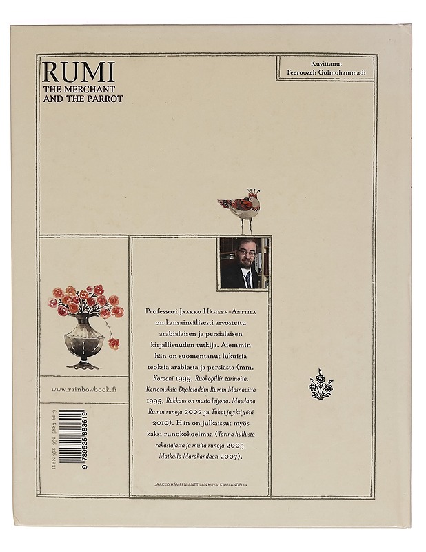 Kauppias ja papukaija - Dzalaladdin Rumi - Lastenkirjat - 10105259301 - 1