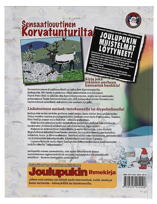 Muistelmani : Joulupukin legenda vihdoin hänen itsensä kertomana - Joulupukki - Lastenkirjat - 10105259868 - 1
