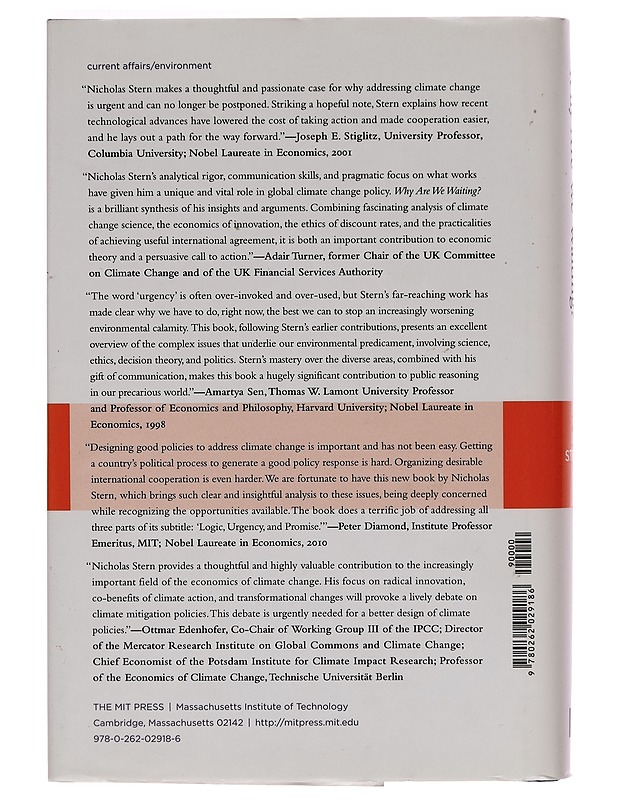 Why are we waiting? : the logic, urgency, and promise of tackling climate change - Nicholas Stern - Tietokirjat ja oppaat - 10105260325 - 1