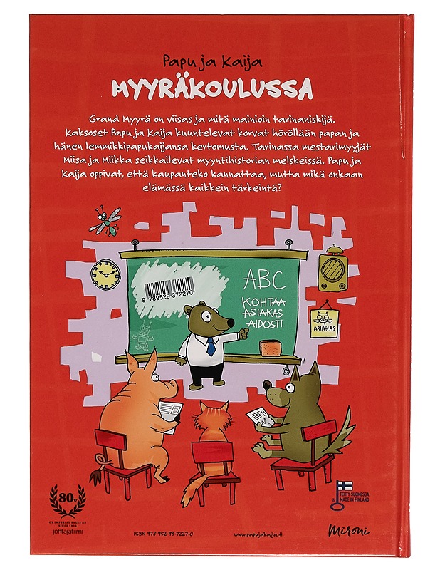 Papu ja Kaija Myyräkoulussa - Mika D. Rubanovitsch - Lastenkirjat - 10105261018 - 1