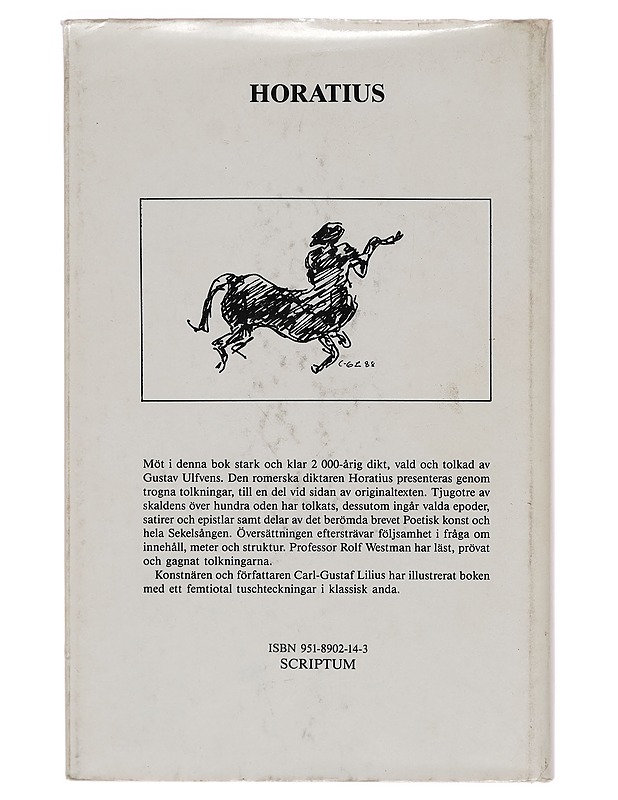 Horatius - Gustav Ulfvens - Tietokirjat ja oppaat - 10105261174 - 1