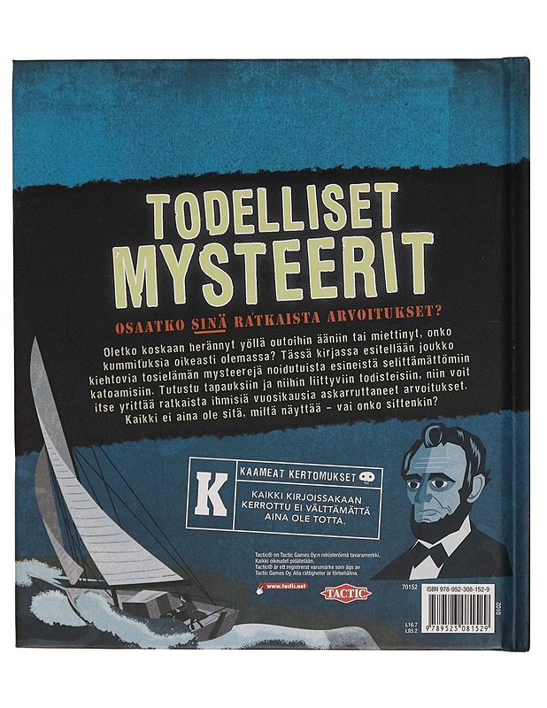 Todelliset mysteerit : osaatko sinä ratkaista arvoitukset? - Susan Martineau - Lastenkirjat - 10105261344 - 1