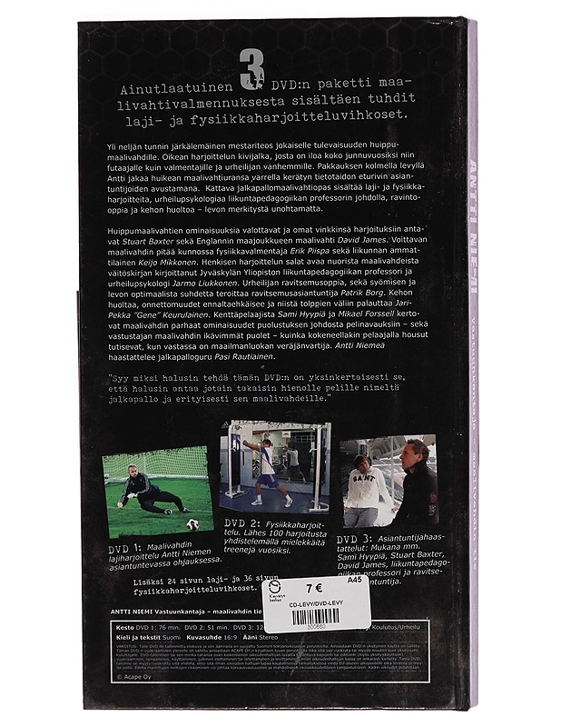 Antti Niemi: Vastuunkantaja - Maalivahdin Tie - DVD - DVD-elokuvat - 10105261413 - 1