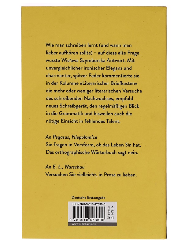 Sie sollten dringend den Kugelschreiber wechseln - Wislawa Szymborska - Romaanit ja novellit - 10105261566 - 1