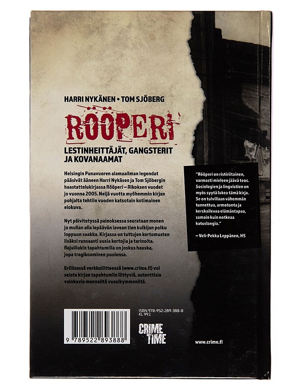 Rööperi : Lestinheittäjät, gangsterit ja kovanaamat - Harri Nykänen - Elämäkerrat ja muistelmat - 10105261572 - 1